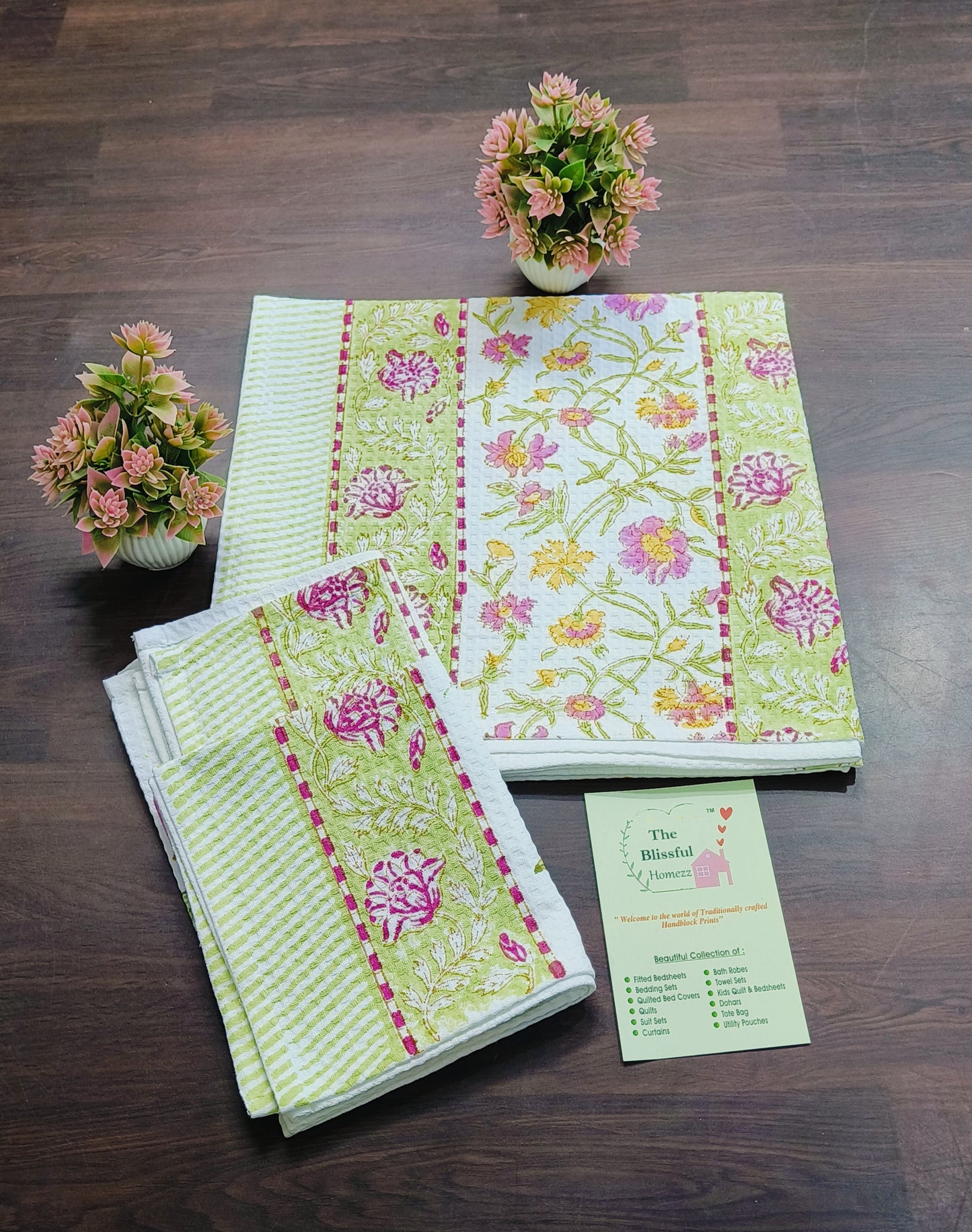 Handblock Printed Towels