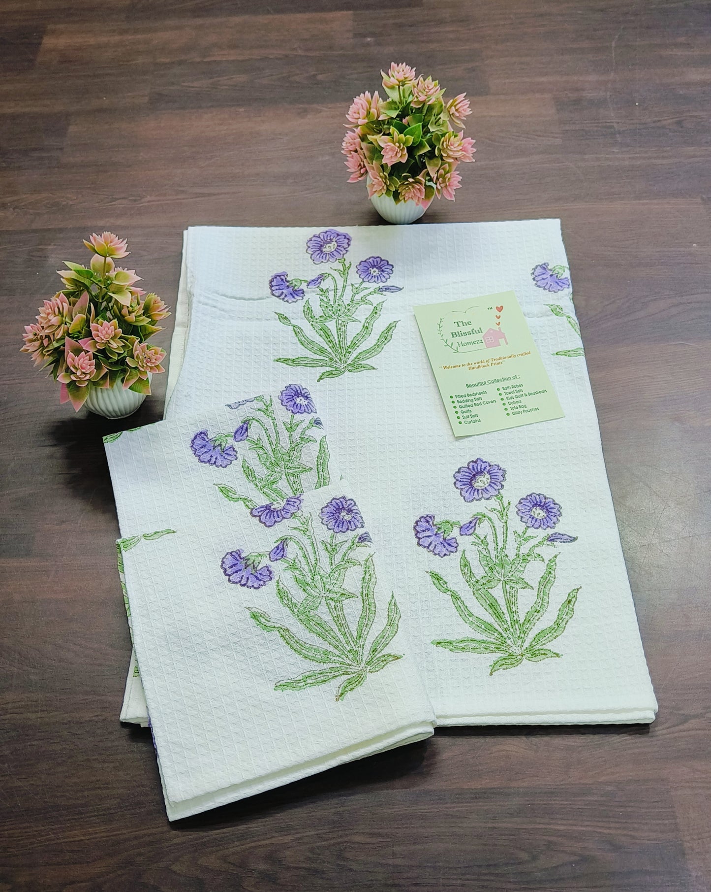 Handblock Printed Towels