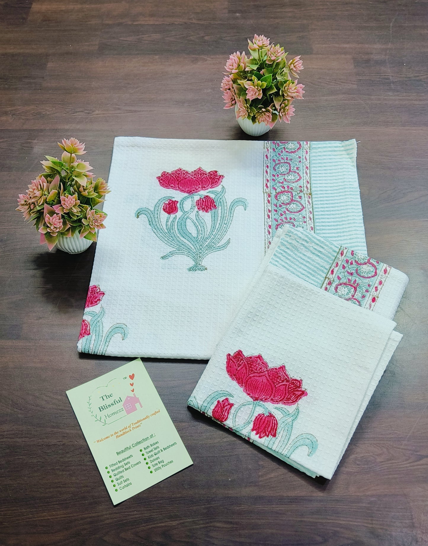 Handblock Printed Towels