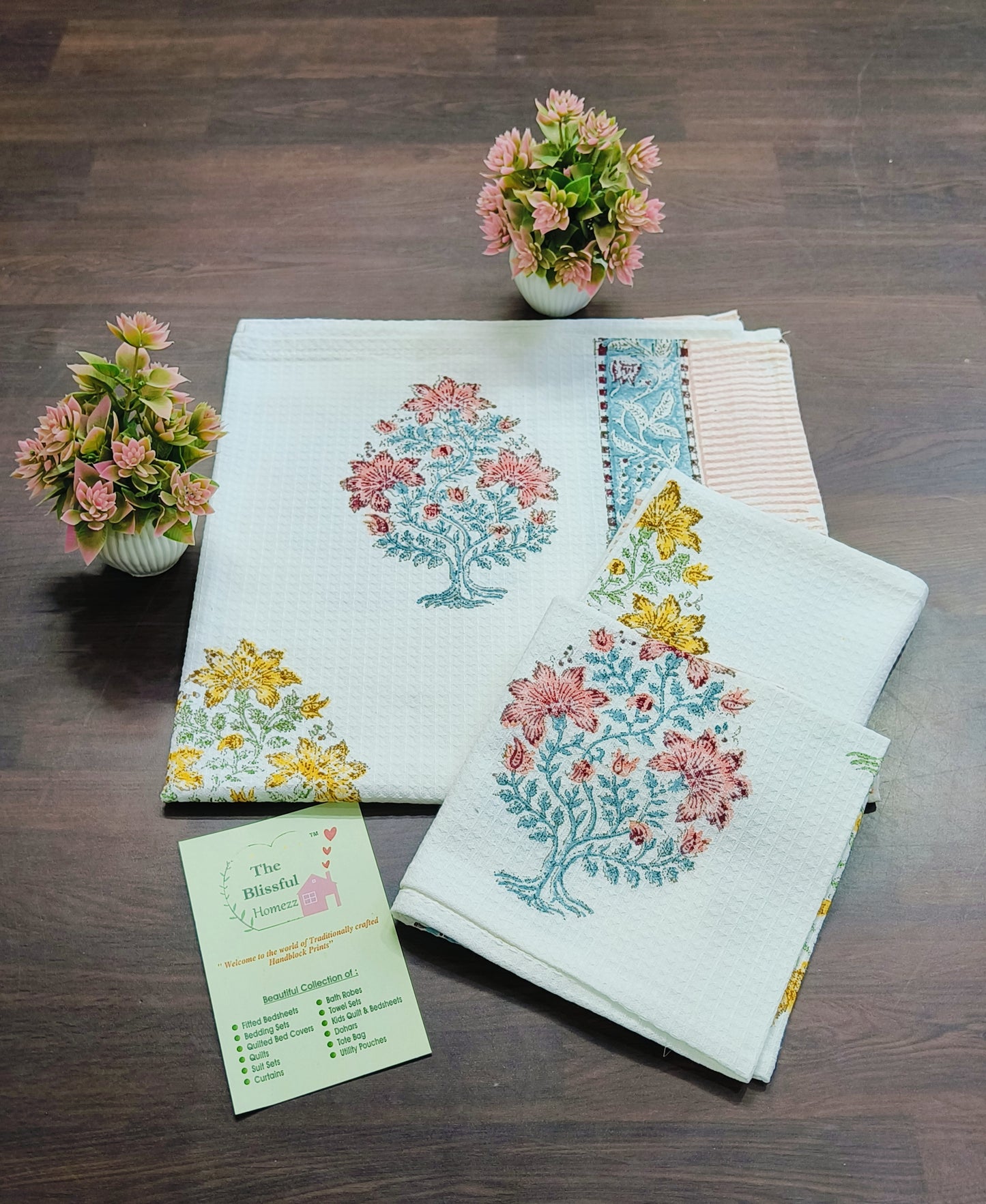 Handblock Printed Towels