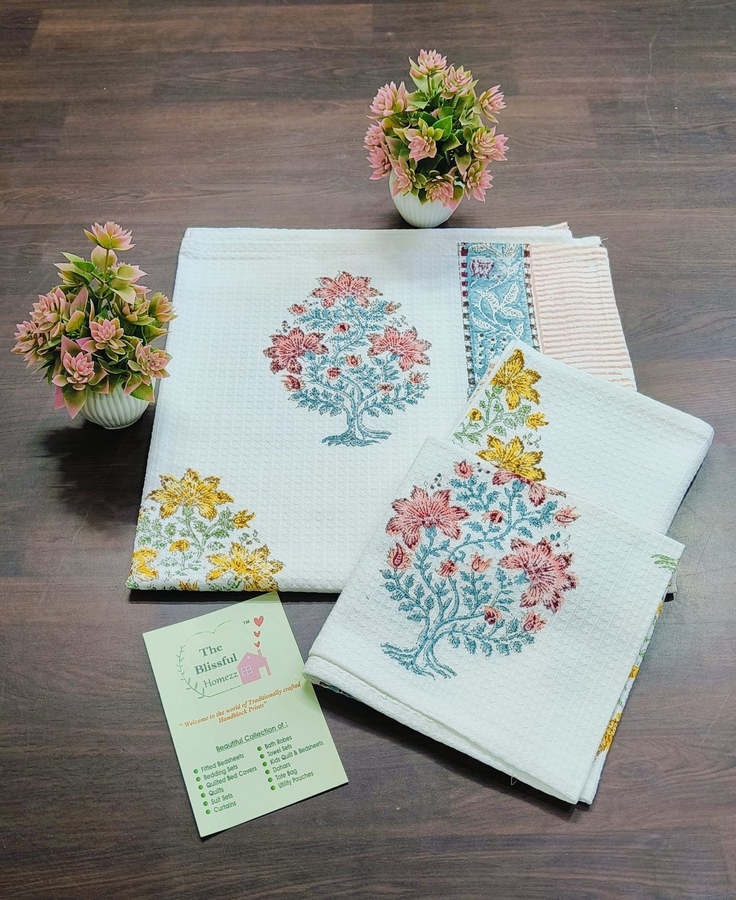 Handblock Printed Towels