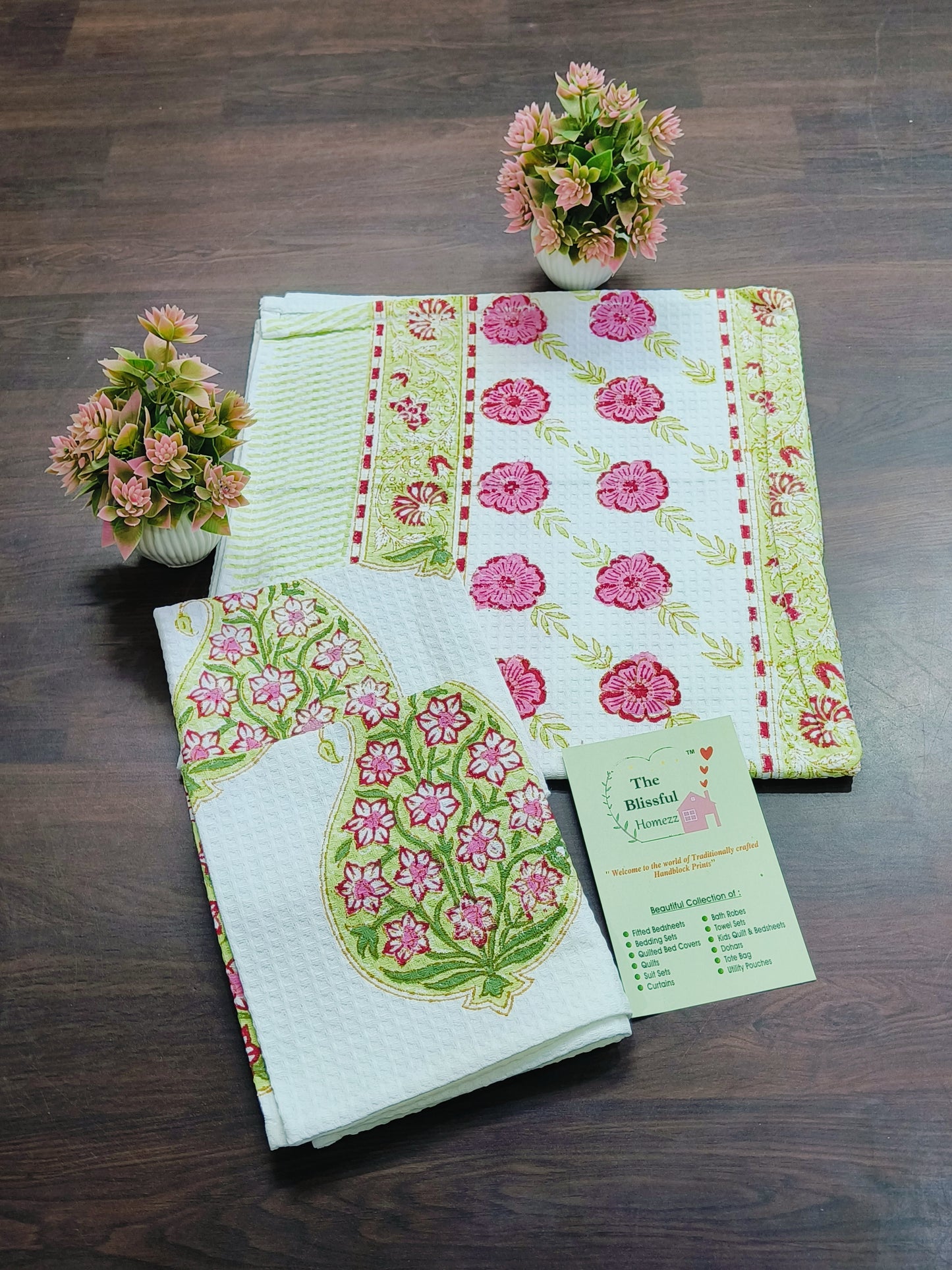 Handblock Printed Towels