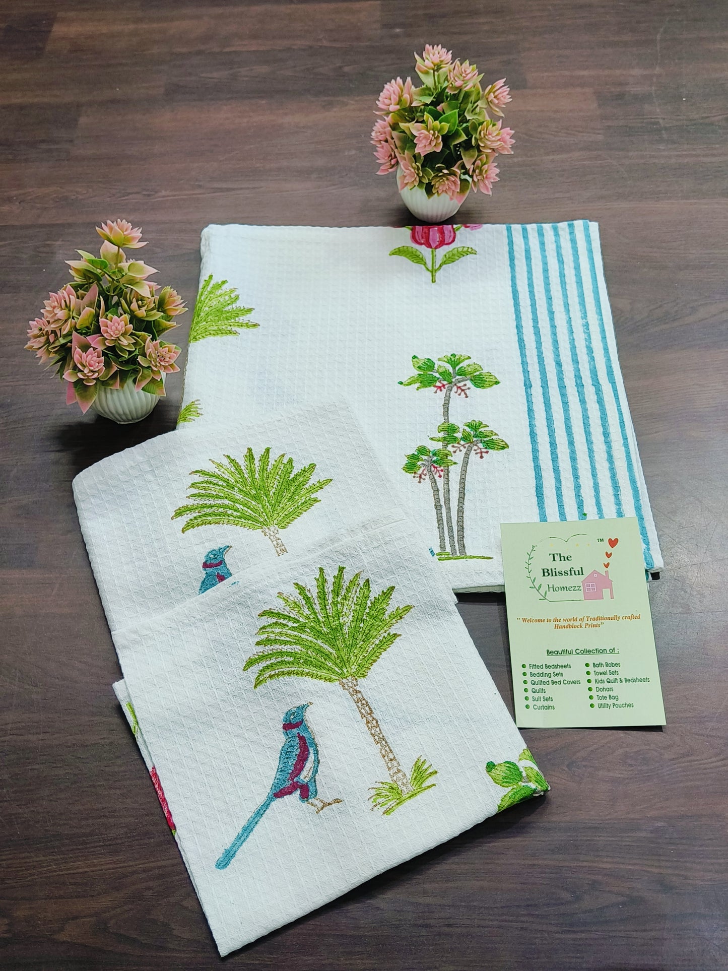 Handblock Printed Towels