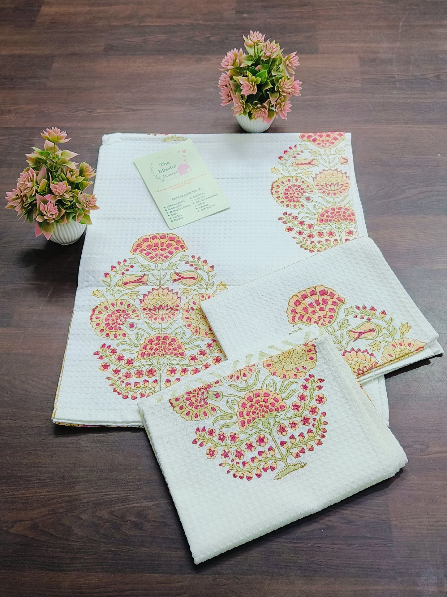 Handblock Printed Towels