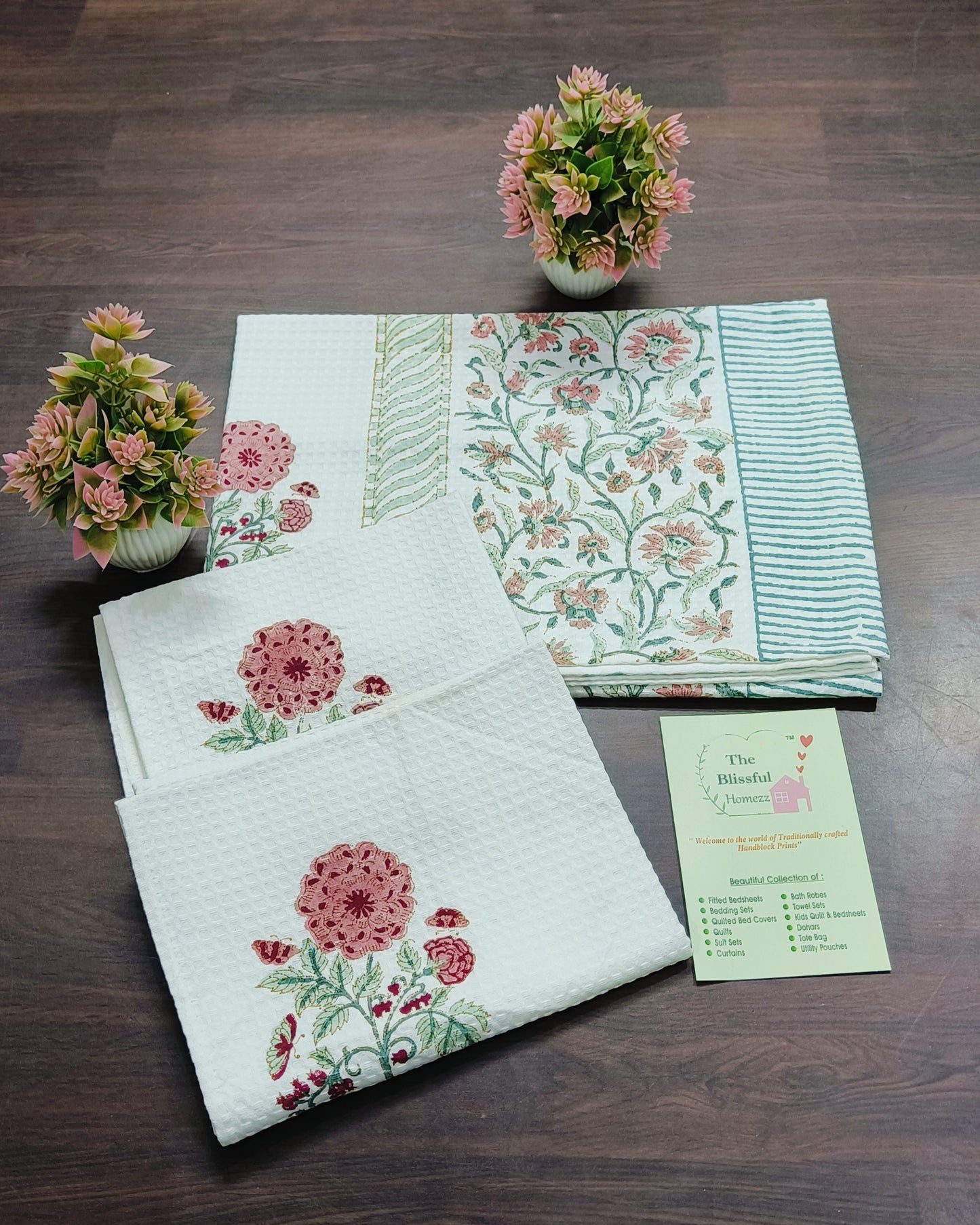 Handblock Printed Towels