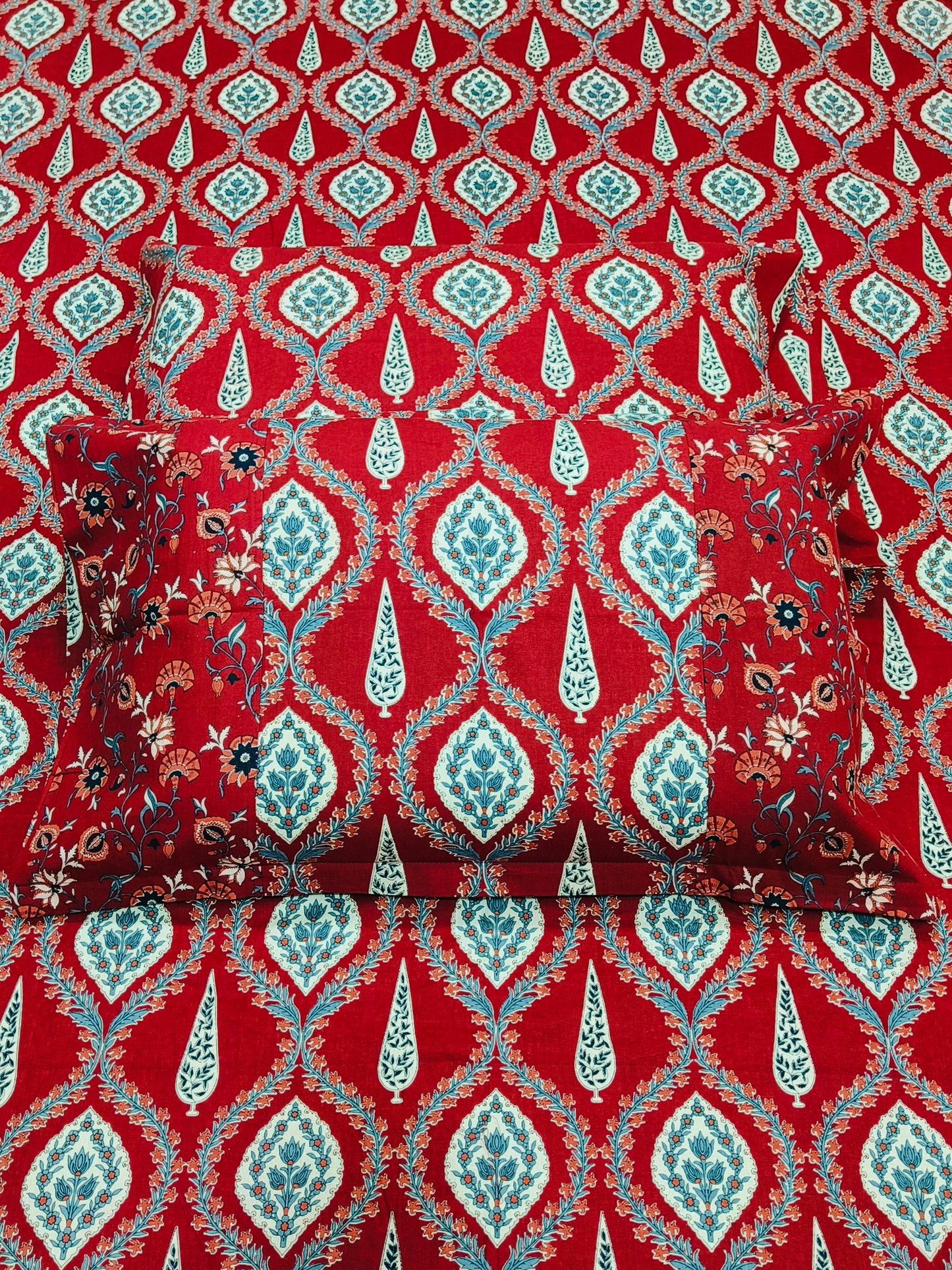 FRESH ARRIVALS Gulbahaar King Size Bedsheets(Dispatch Time 24 Hours)
