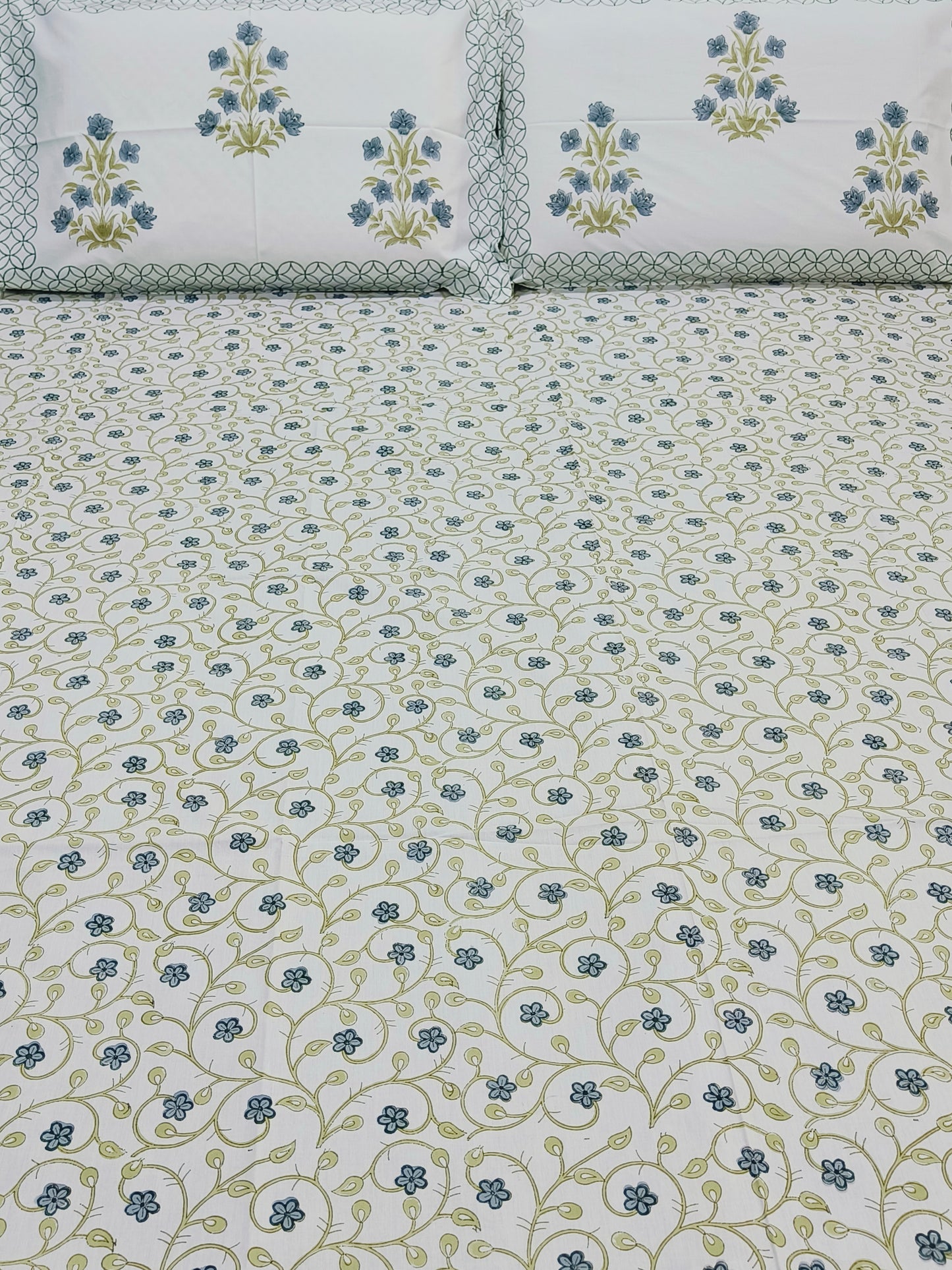 FRESH ARRIVAL Handblock Printed Premium Bedsheets (Dispatch Time 24 Hours)