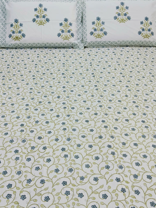FRESH ARRIVAL Handblock Printed Premium Bedsheets (Dispatch Time 24 Hours)