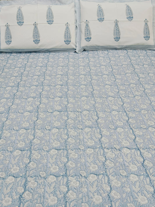 Bedsheet With King Size Pillow Cases