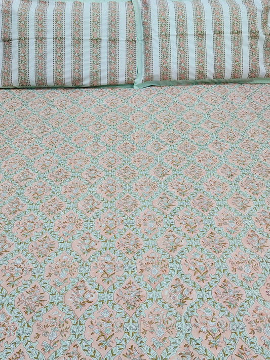 FRESH ARRIVAL Handblock Printed Premium Bedsheets (Dispatch Time 24 Hours)