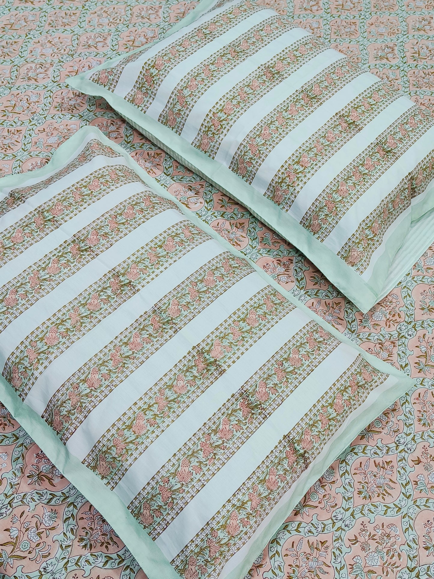 FRESH ARRIVAL Handblock Printed Premium Bedsheets (Dispatch Time 24 Hours)