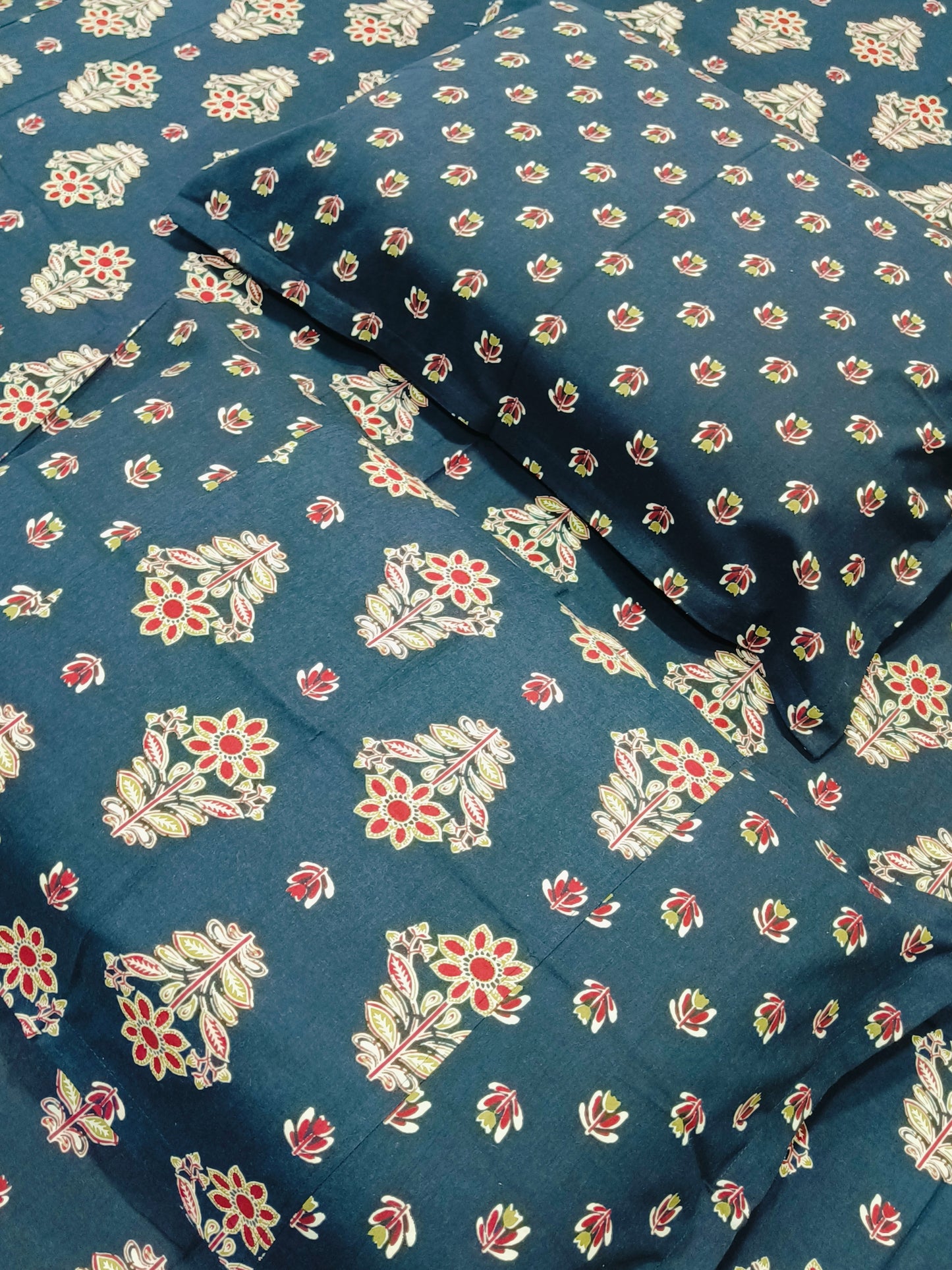 INDIAN Size Fitted Sheets ( Ajrakh )