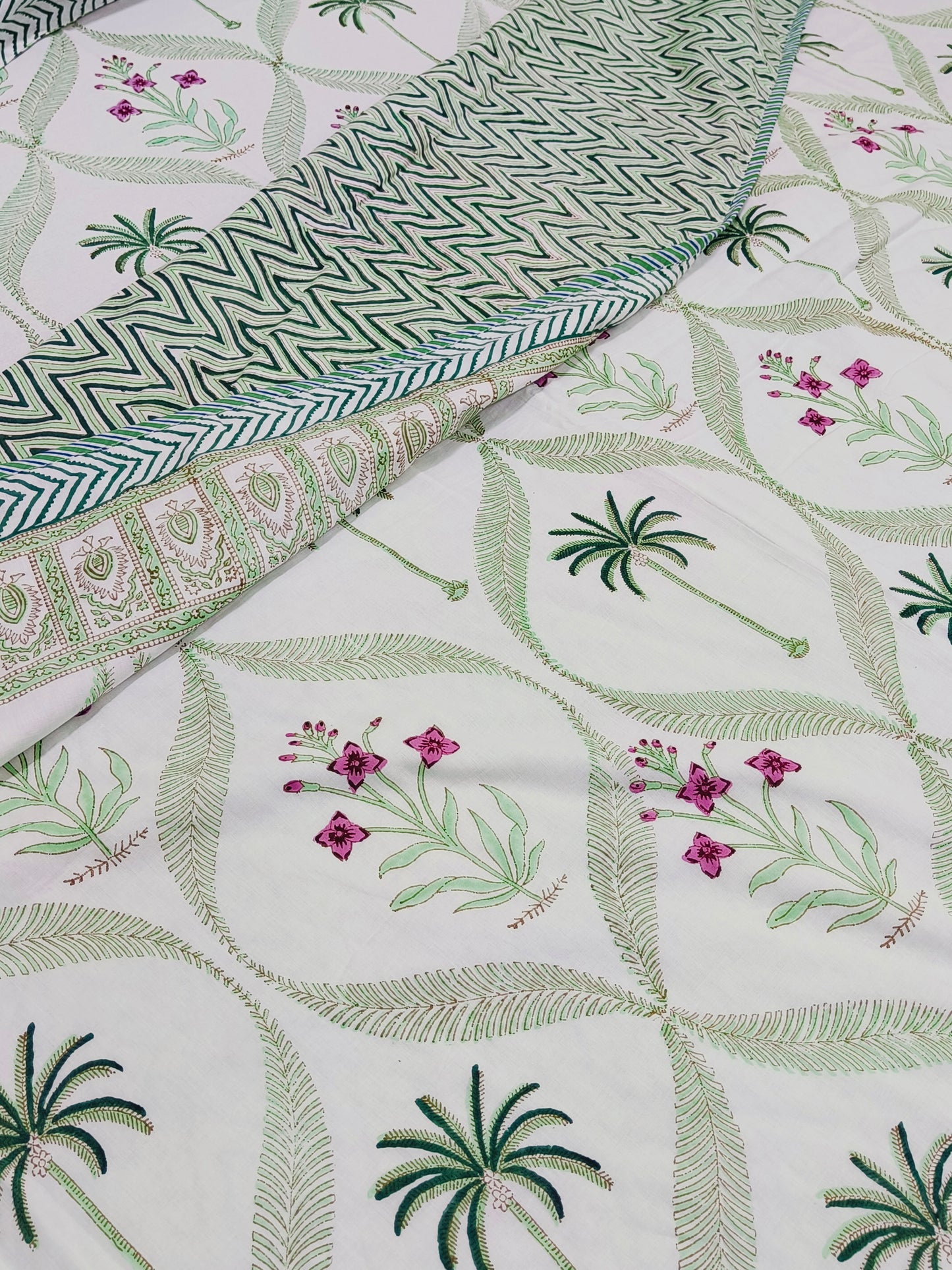 Handblock Printed Premium Double Bed Dohars