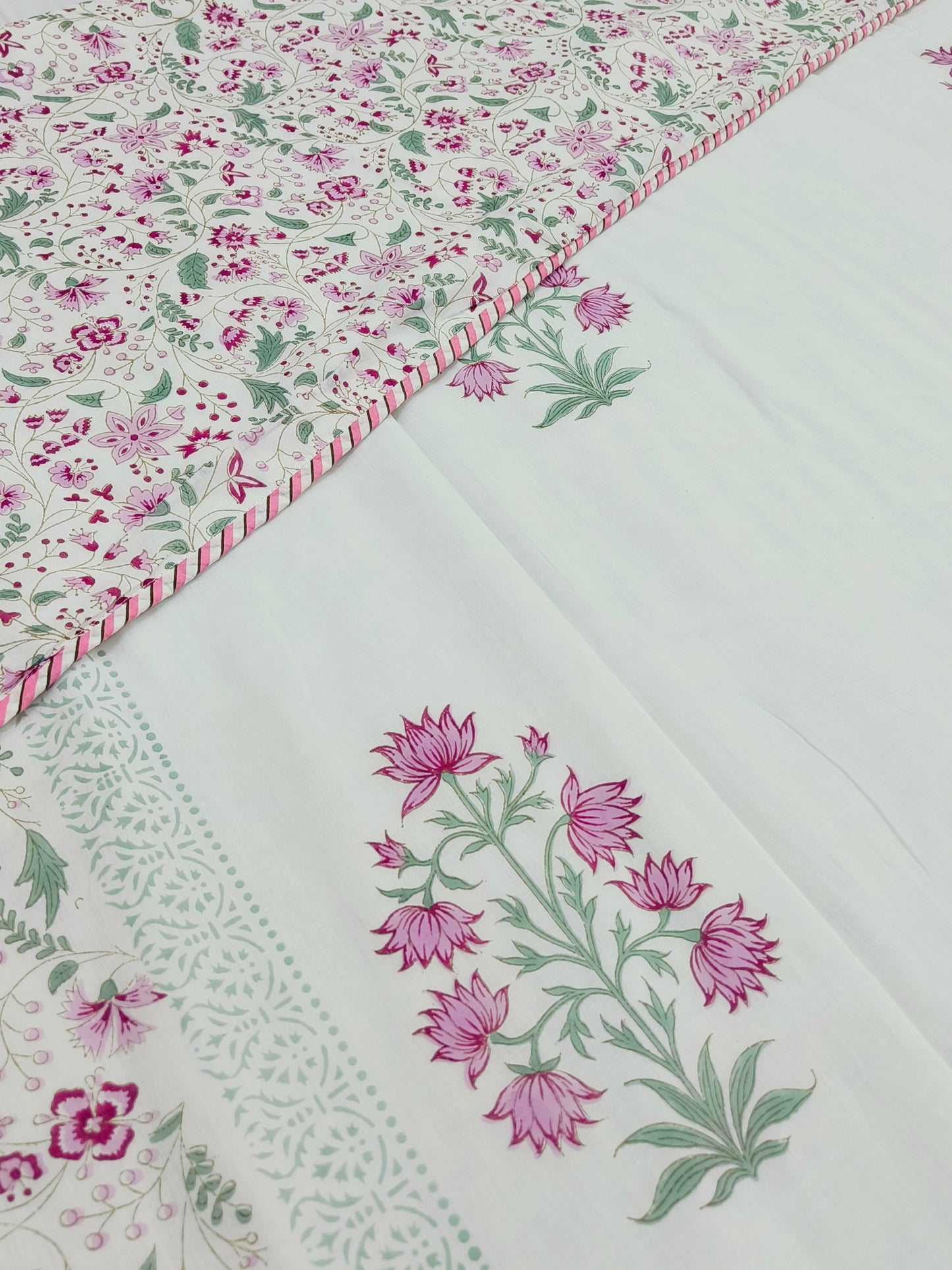 Handblock Printed Premium Double Bed Dohars