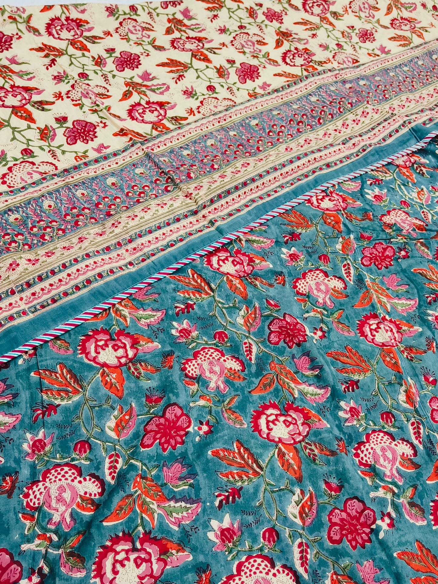 Handblock Printed Premium Double Bed Dohars