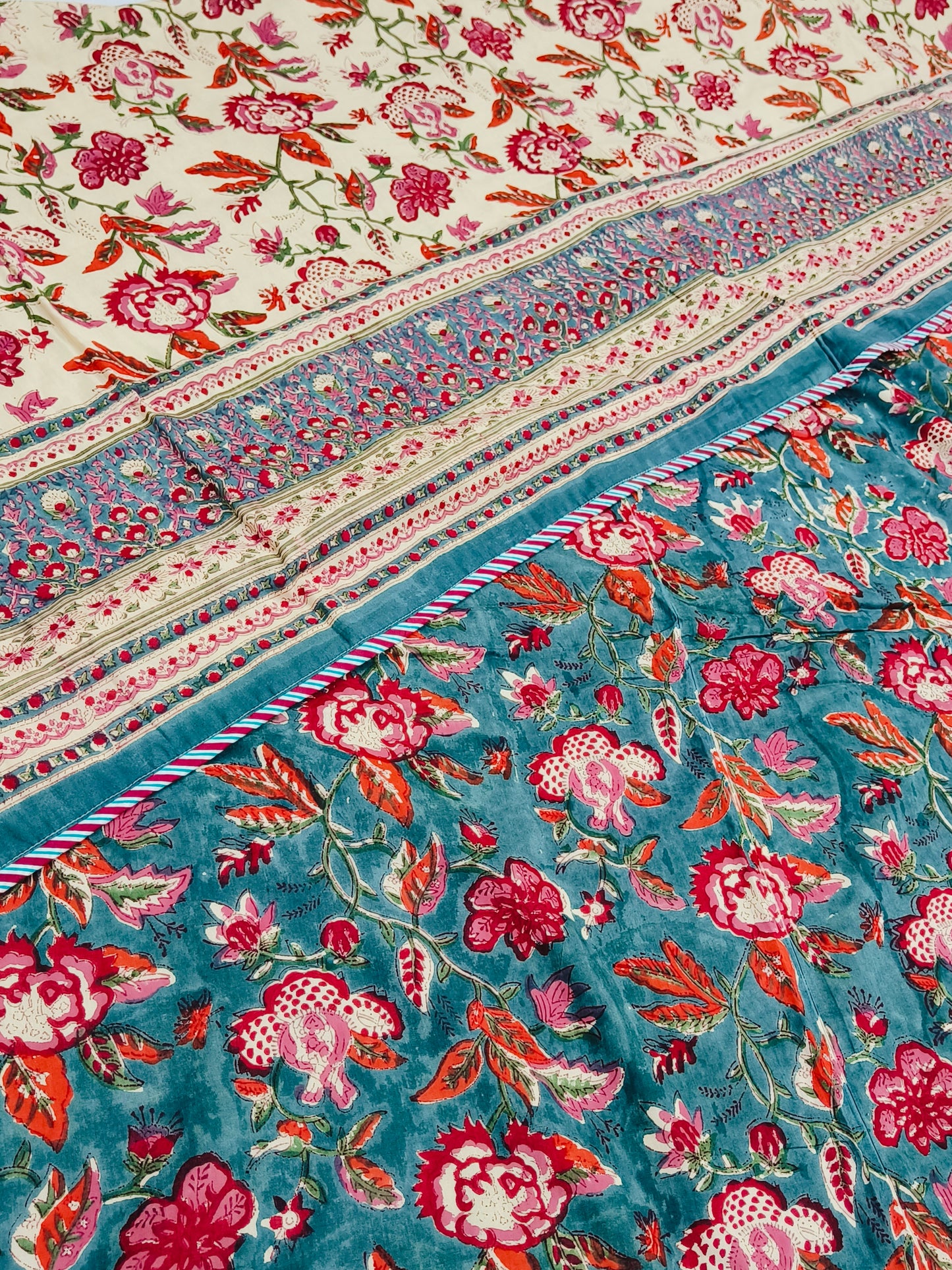 Handblock Printed Premium Double Bed Dohars