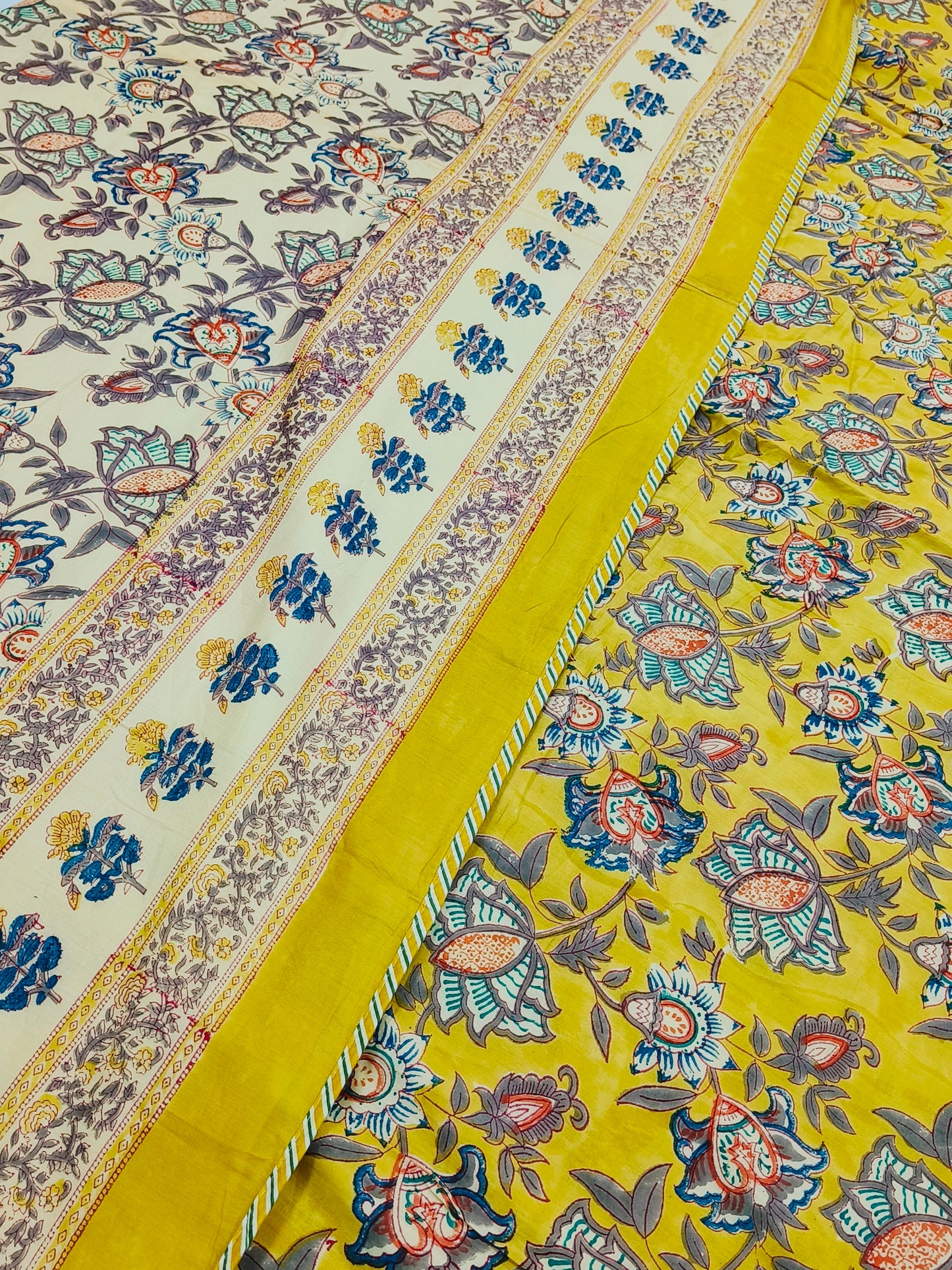 Handblock Printed Premium Double Bed Dohars