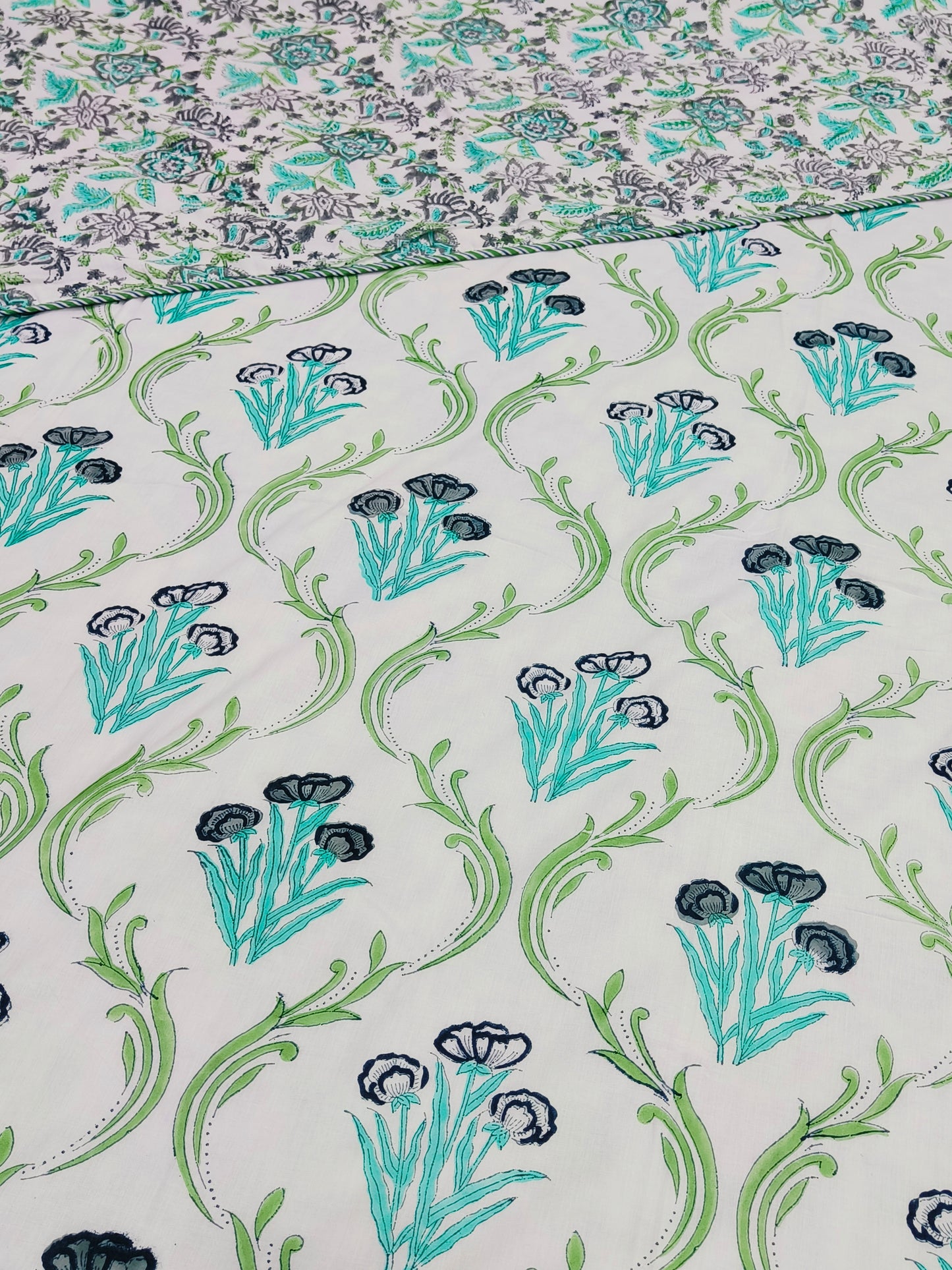 Handblock Printed Premium Double Bed Dohars