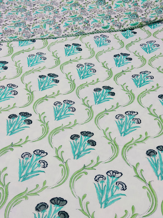 Handblock Printed Premium Double Bed Dohars
