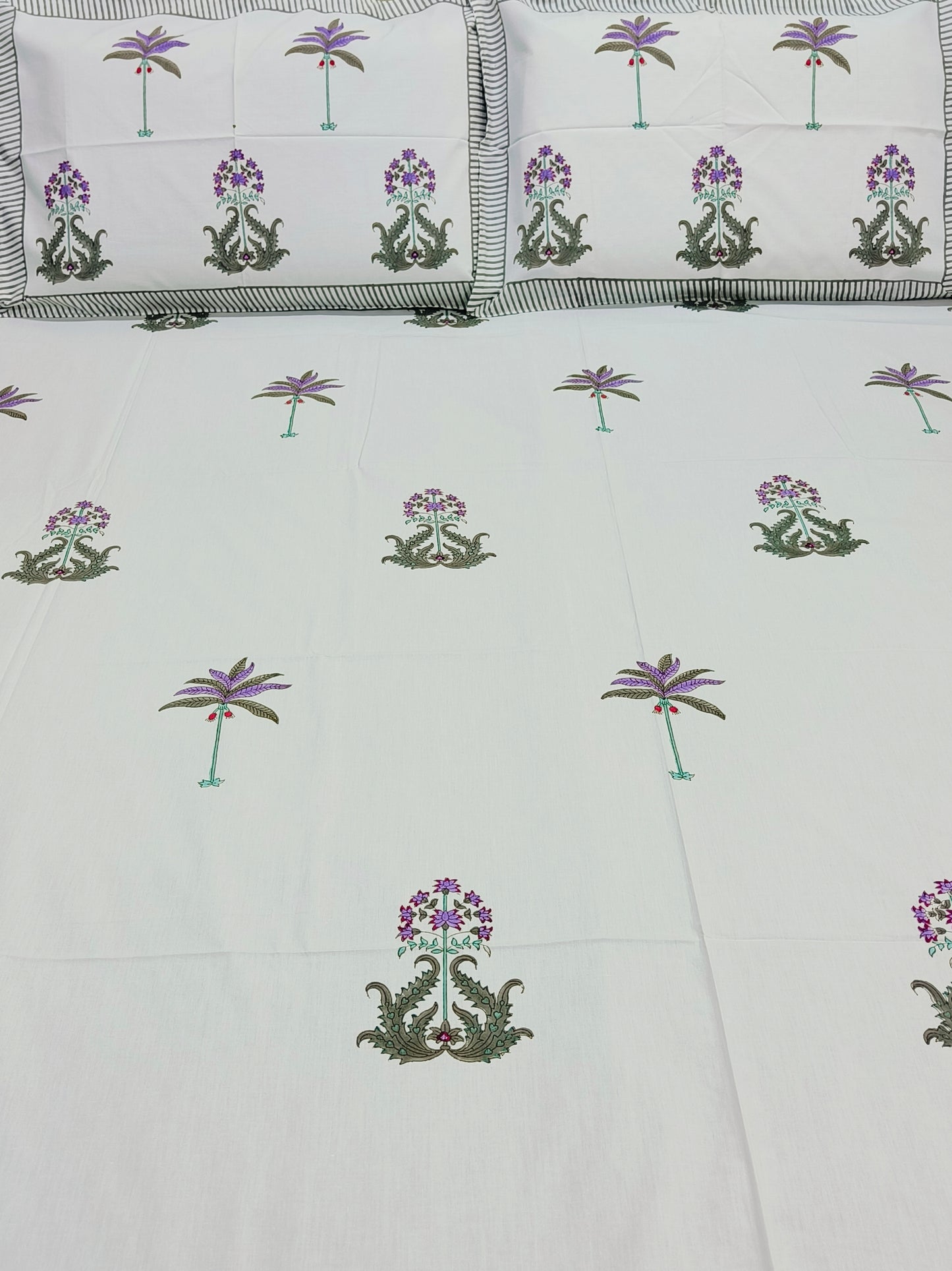 Handblock Printed Premium Bedsheets (Dispatch Time 24 Hours)