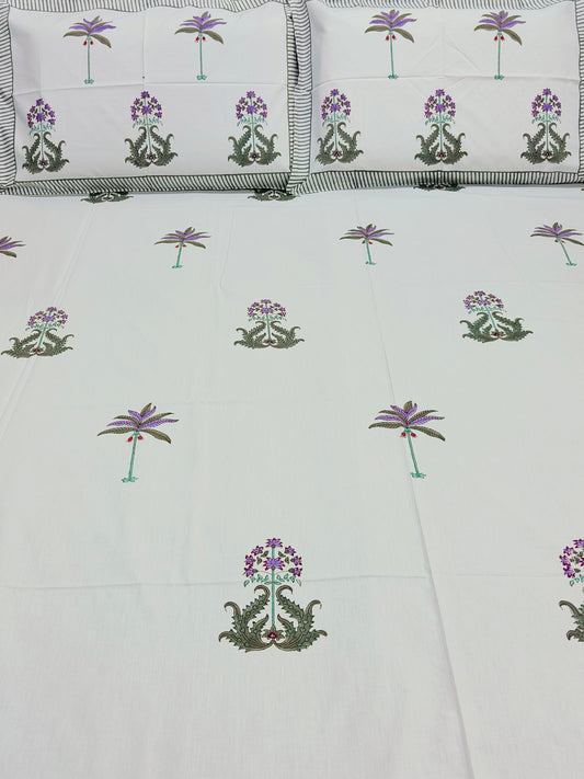 Handblock Printed Premium Bedsheets (Dispatch Time 24 Hours)