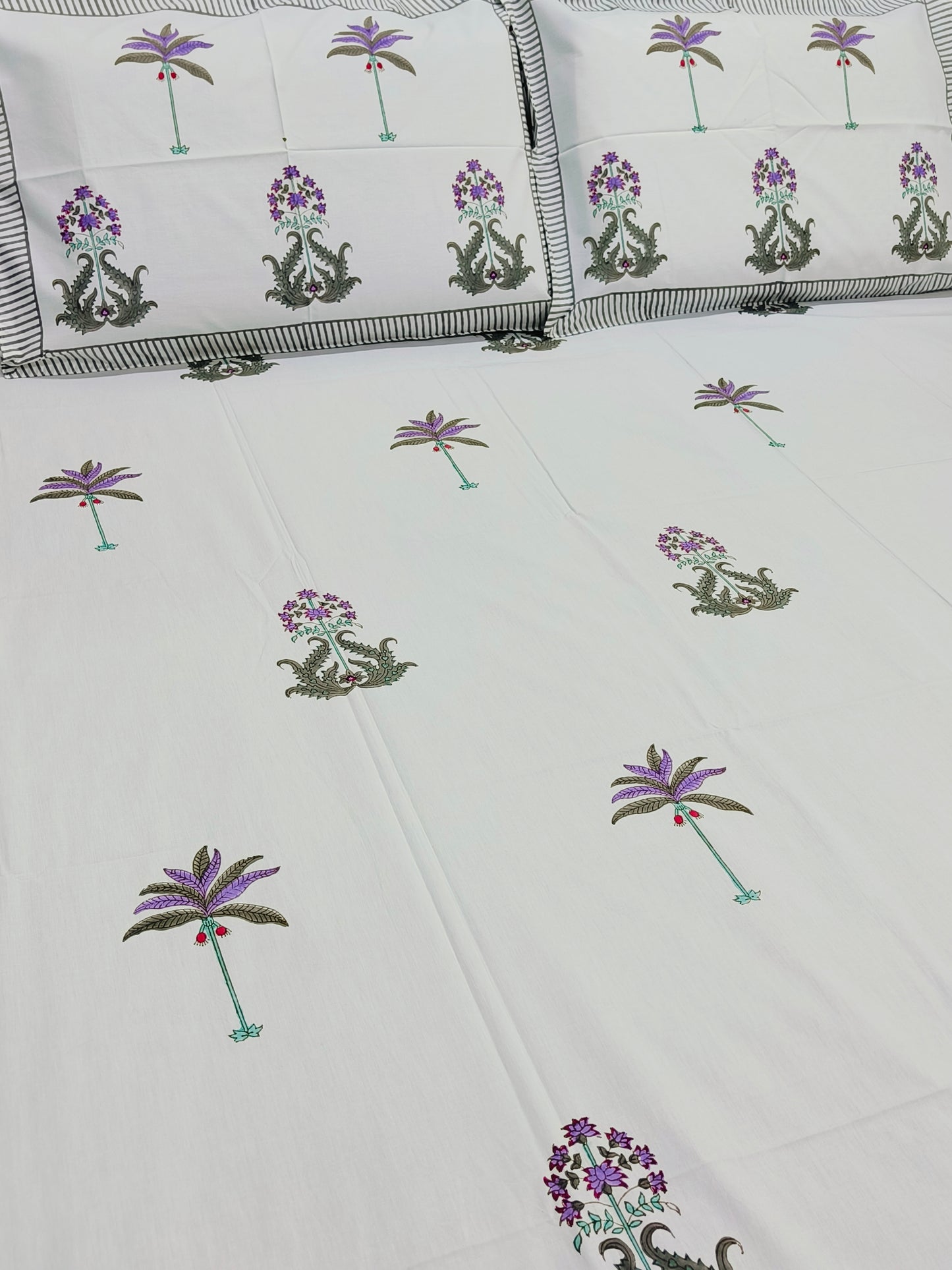Handblock Printed Premium Bedsheets (Dispatch Time 24 Hours)