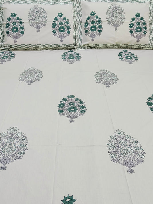 INDIAN Size Fitted Sheets (Beige Base)