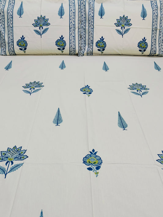 INDIAN Size Fitted Sheets (Beige Base)