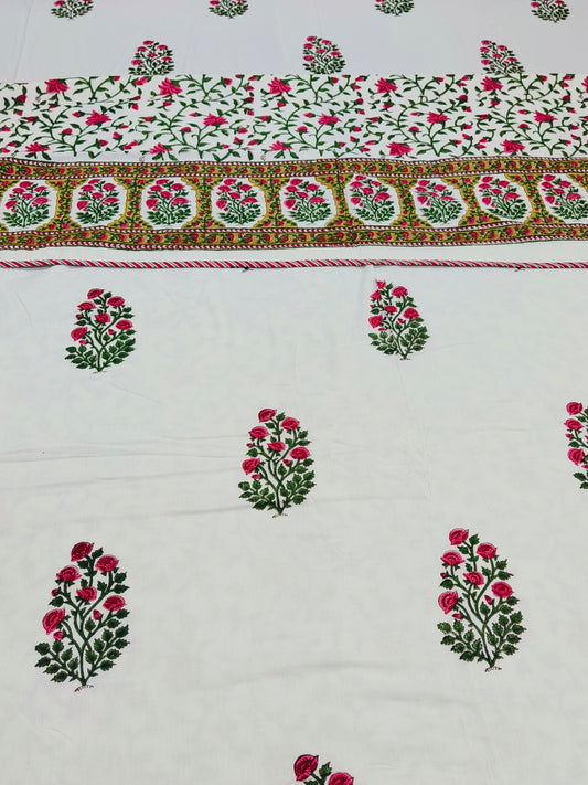 Handblock Printed Premium Double Bed Dohars