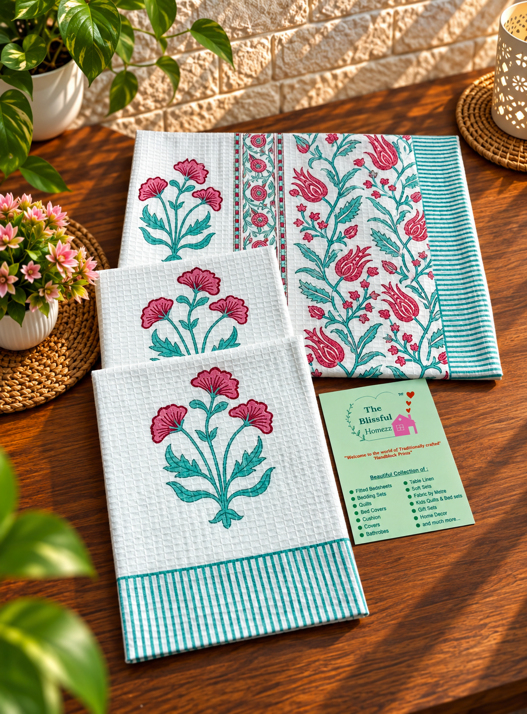 Handblock Printed Towels