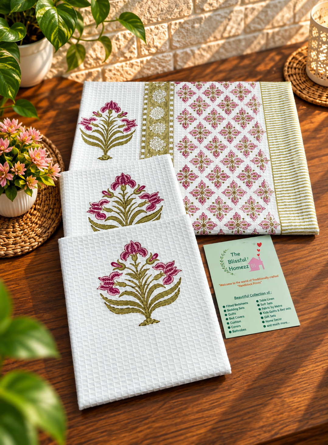 Handblock Printed Towels