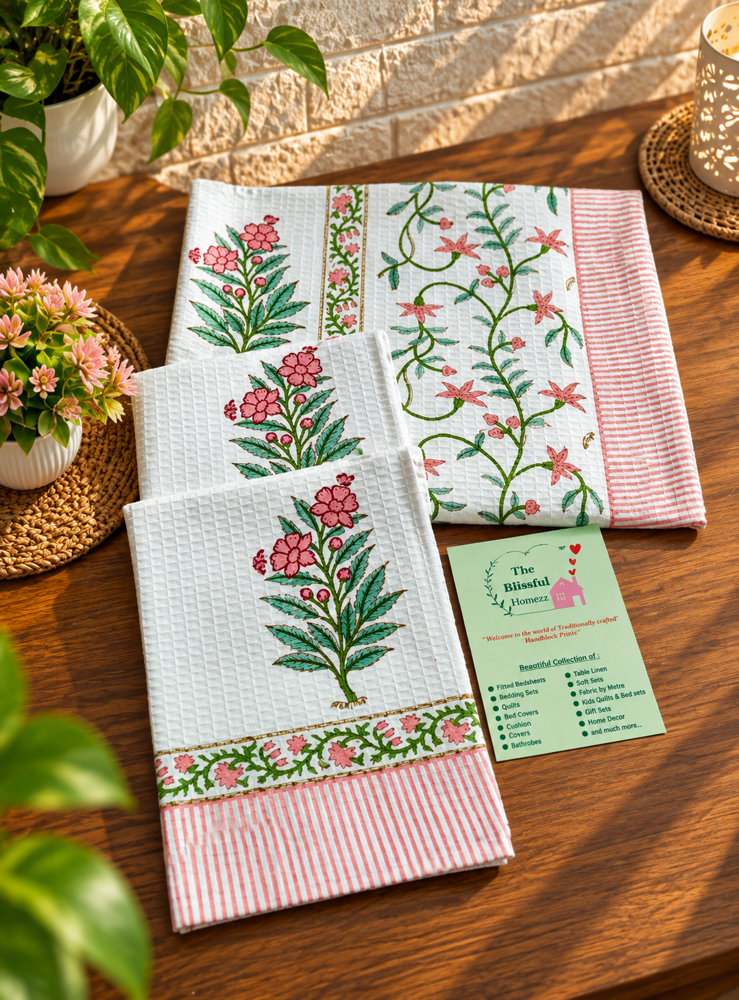 Handblock Printed Towels