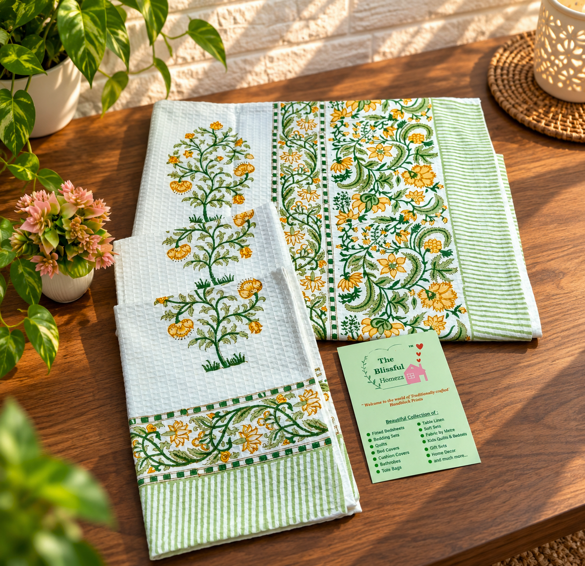 Handblock Printed Towels