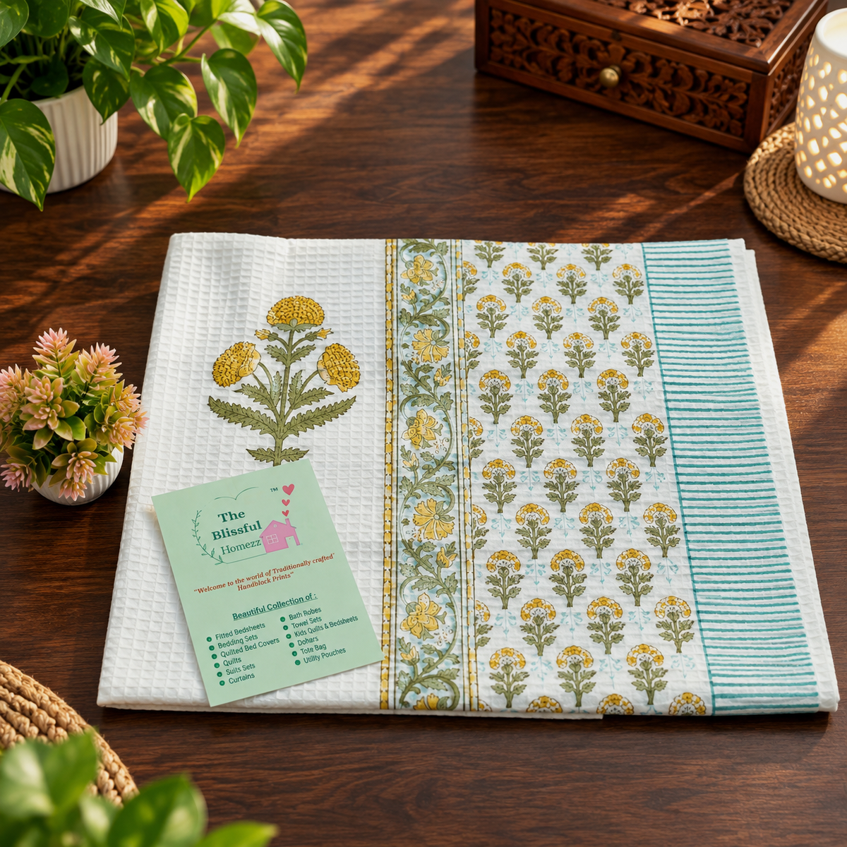 Handblock Printed Towels