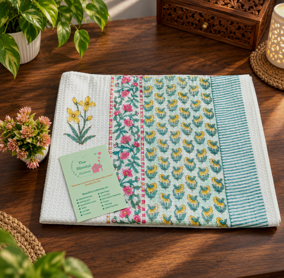 Handblock Printed Towels