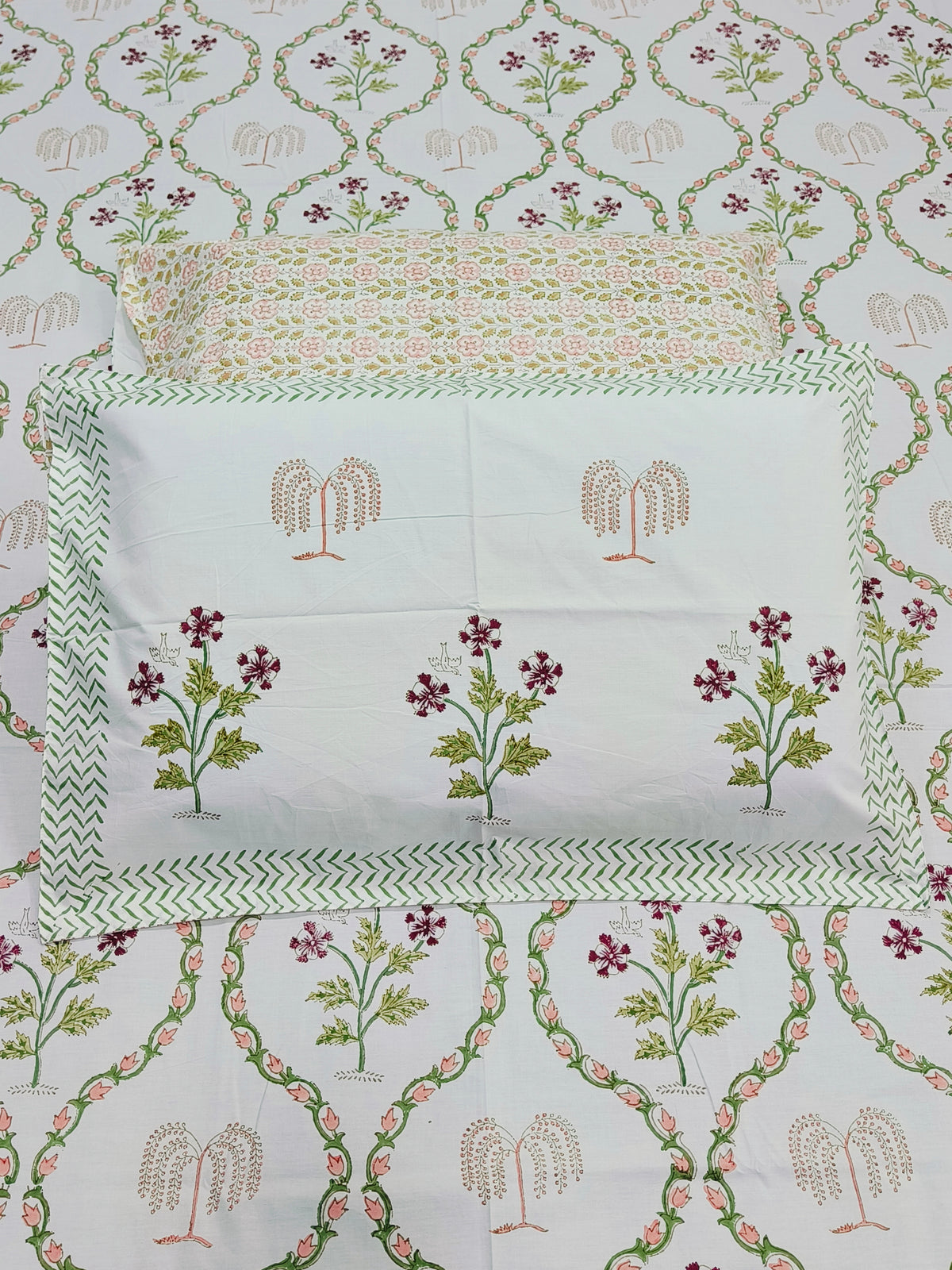 Handblock Printed Premium Bedsheets (Dispatch Time 24 Hours)