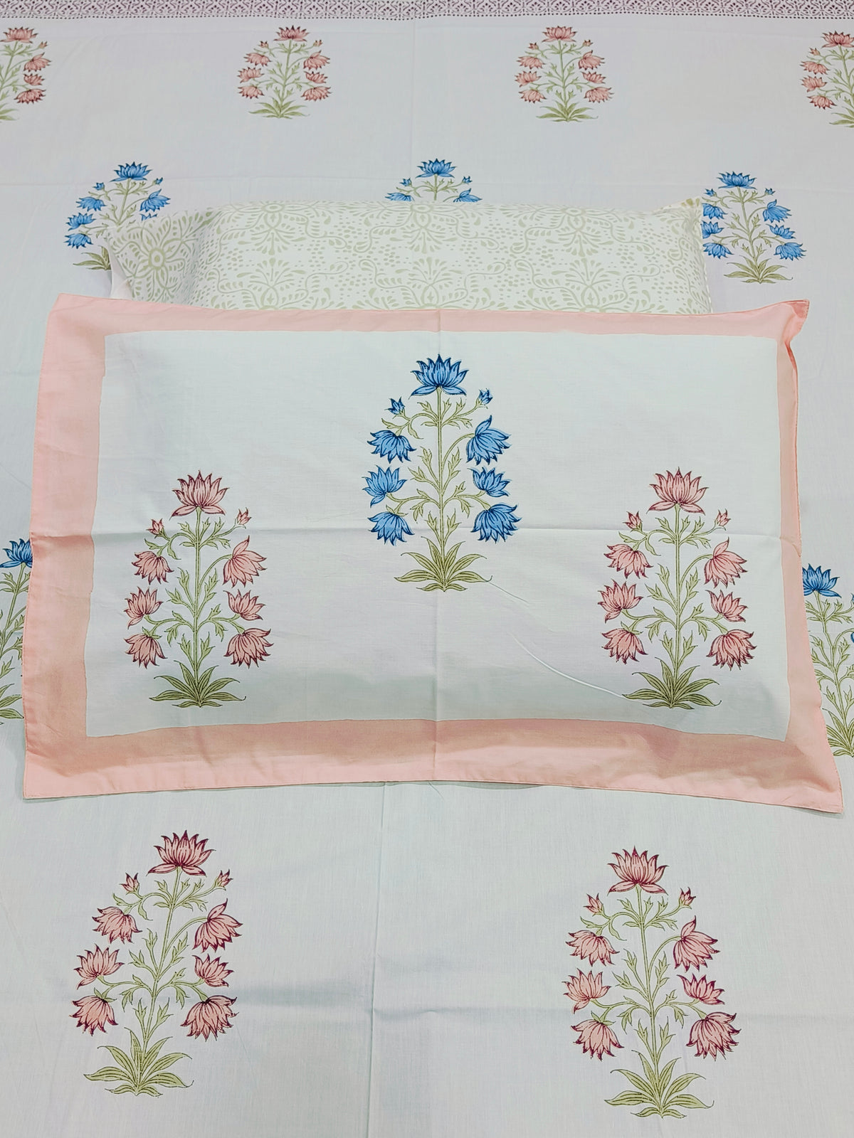 Handblock Printed Premium Bedsheets (Dispatch Time 24 Hours)