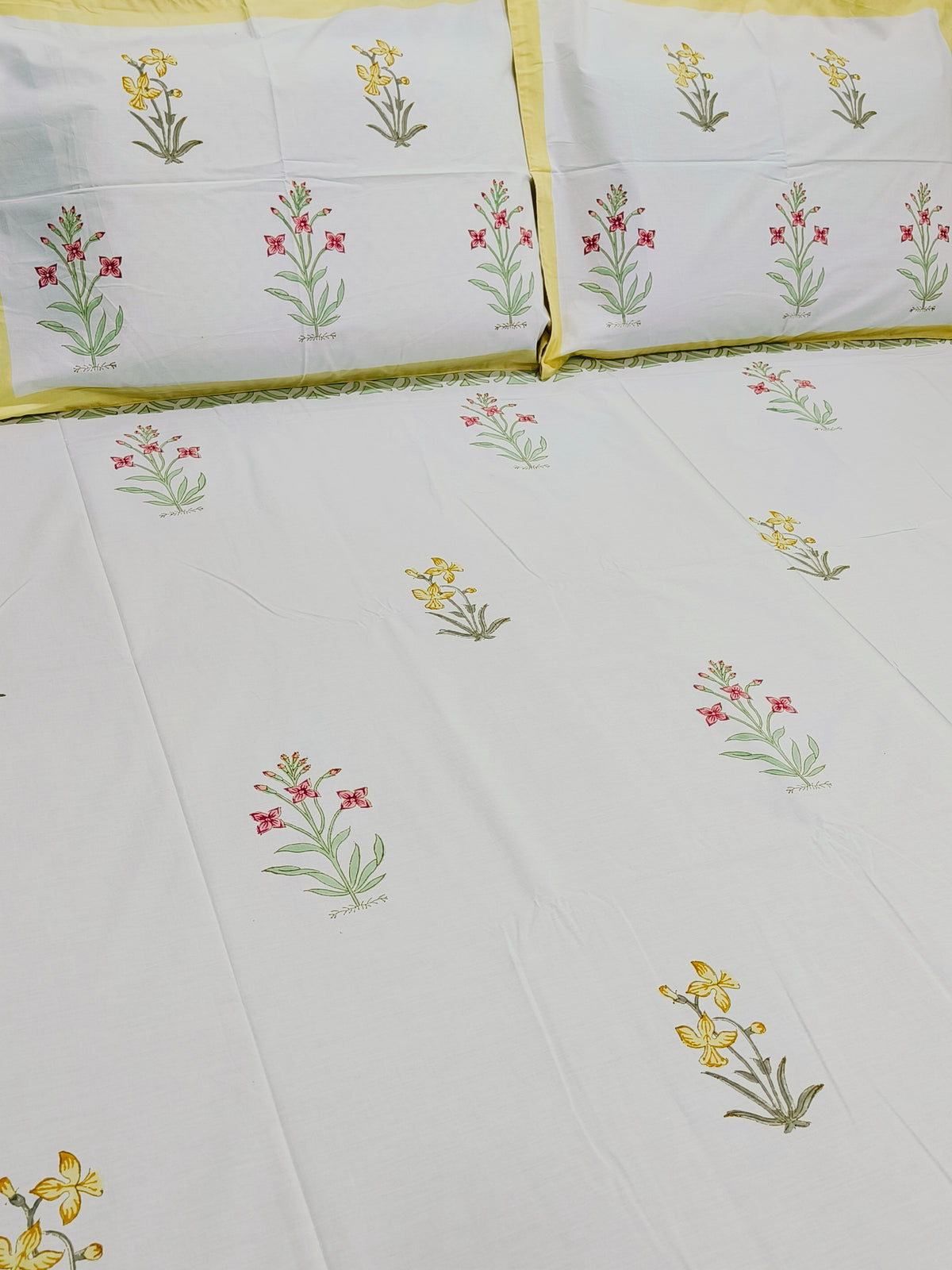Handblock Printed Premium Bedsheets (Dispatch Time 24 Hours)