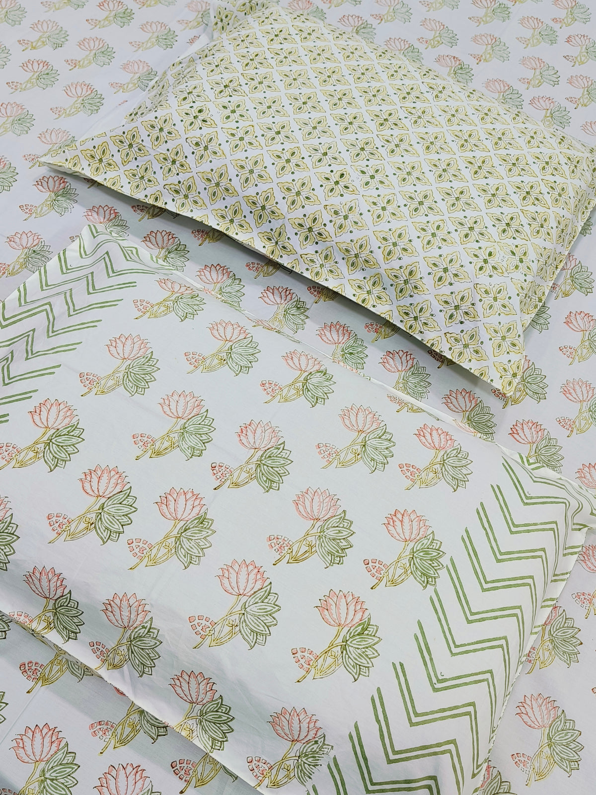 Handblock Printed Premium Bedsheets (Dispatch Time 24 Hours)