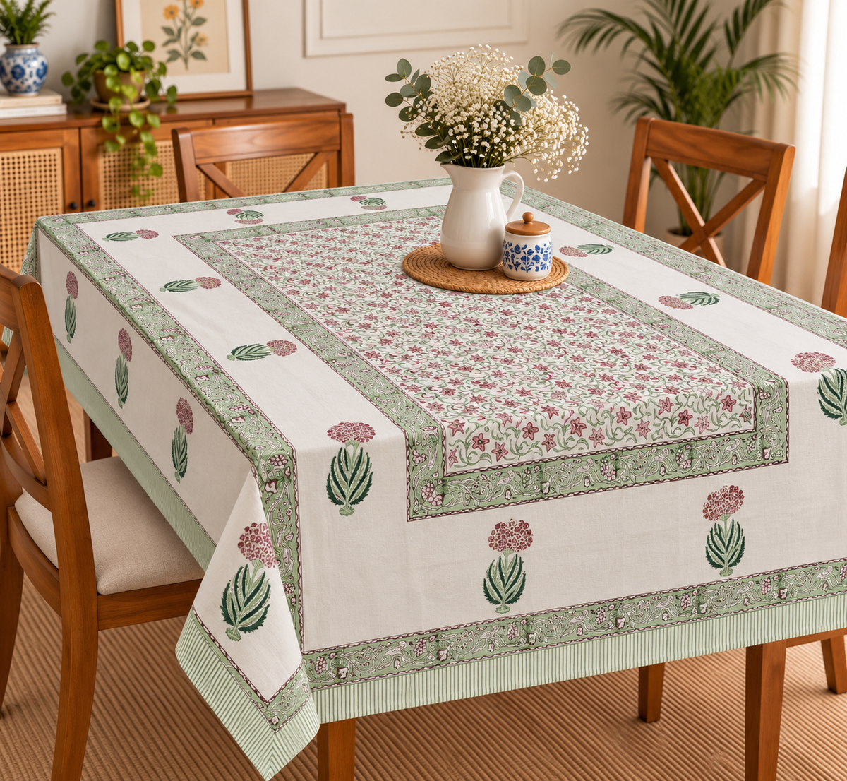 Table Cover Canvas Beige Base (8 Seater)