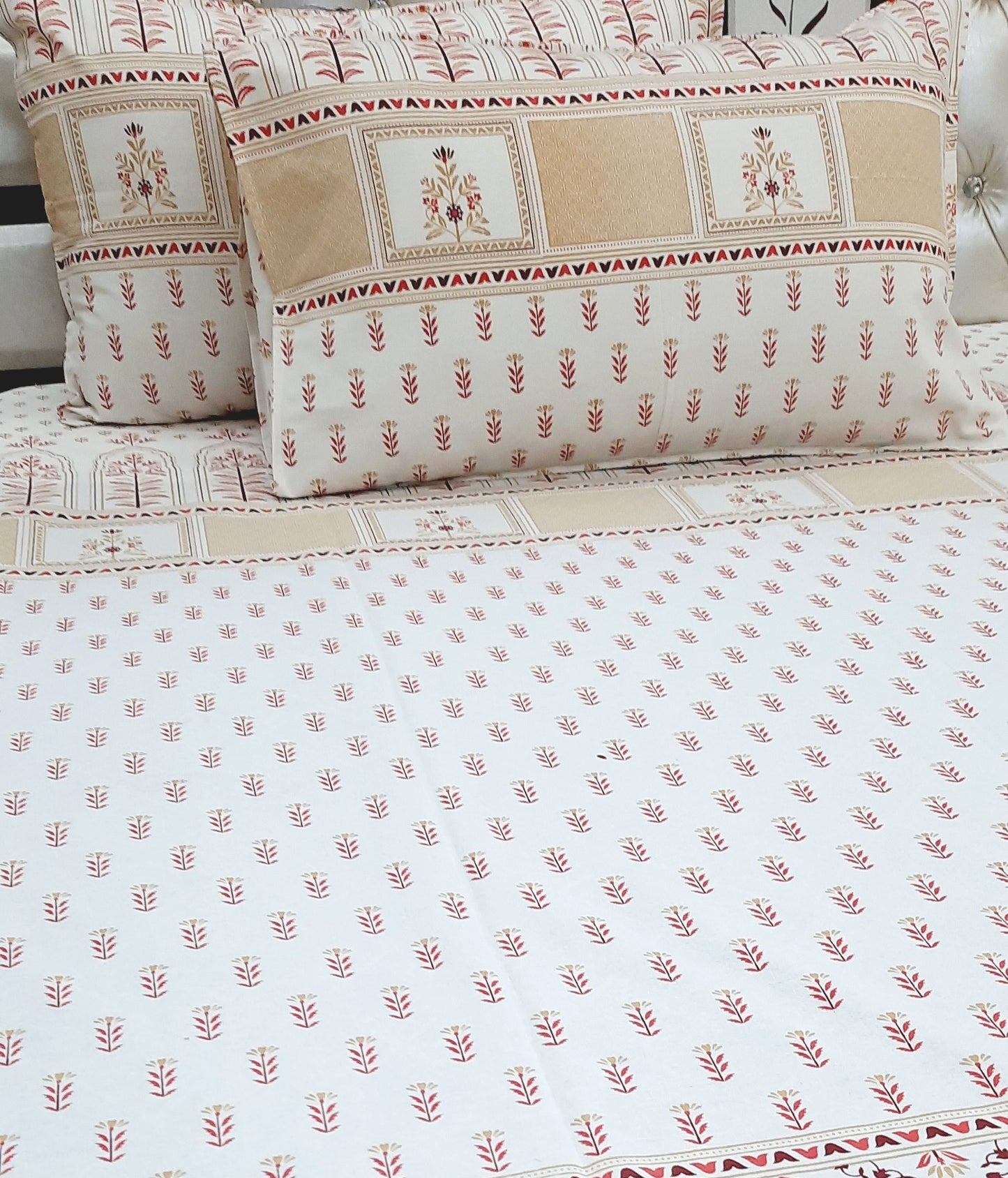 GULBAHAAR COLLECTION  King Size Bedsheet